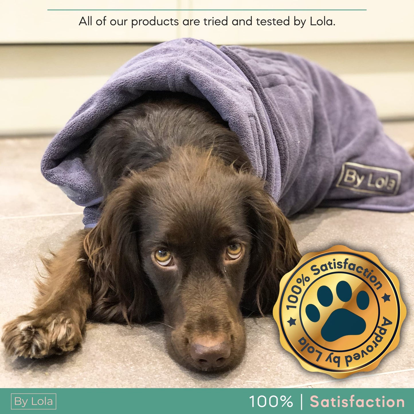 By Lola® - Dog Drying Robe